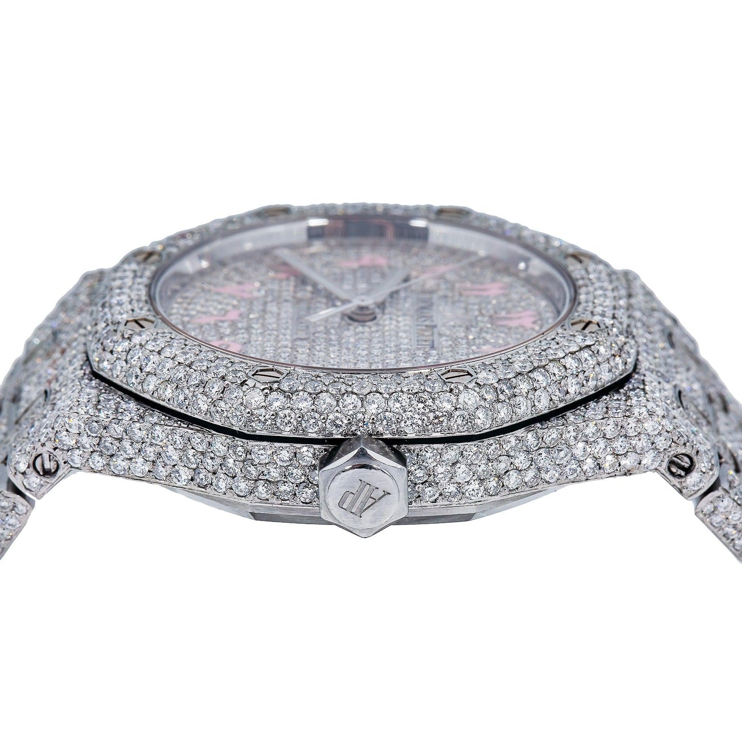 Audemars Piguet Royal Oak Selfwinding 15450ST 37MM Silver Diamond Dial With Stainless Steel Bracelet