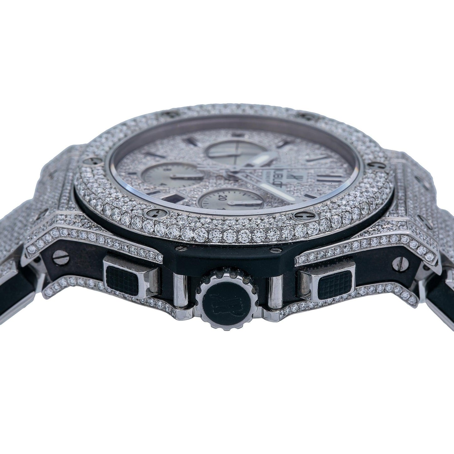 Hublot Big Bang 301.SM 44MM White Diamond Dial With 17.25 CT Diamonds