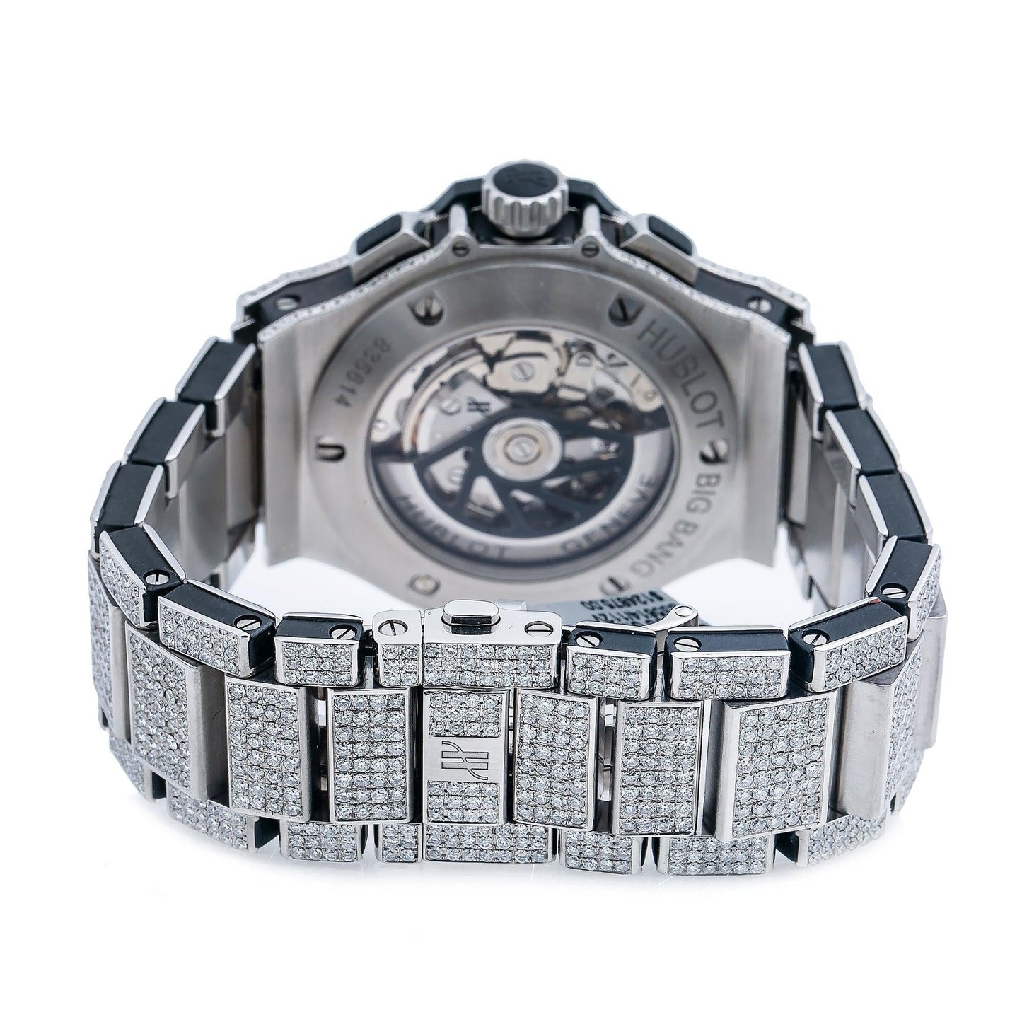 Hublot Big Bang 301.SM 44MM White Diamond Dial With 17.25 CT Diamonds