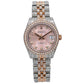 Rolex Datejust 31MM 178271 Pink Pattern Diamond Dial Diamond Bezel Two Tone Rose Gold Full Diamond Jubilee Bracelet 7.25ct