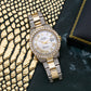 Rolex Datejust 36MM 1601 Mother of Pearl Roman Diamond Dial Diamond Bezel Two Tone Yellow Gold Semi Diamond Jubilee Bracelet