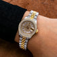 Rolex Datejust 26MM 6917 Diamond Paved Mother of Pearl Roman Dial Diamond Bezel Two Tone Yellow Gold Full Diamond Jubilee Bracelet 5.25ct