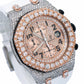 Audemars Piguet Royal Oak Offshore Chronograph 25940SK 42MM Rose Gold Diamond Dial With Rubber Bracelet