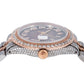 Rolex Datejust 36MM 1601 Red Roman Diamond Dial Diamond Bezel Two Tone Rose Gold Full Diamond Jubilee Bracelet 8.25ct
