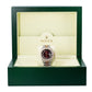 Rolex Datejust 36MM 1601 Red Roman Diamond Dial Diamond Bezel Two Tone Rose Gold Full Diamond Jubilee Bracelet 8.25ct