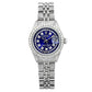 Rolex Datejust 26MM 6916 Blue Diamond Dial Diamond Bezel Stainless Steel Full Diamond Jubilee Bracelet