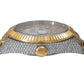 Rolex Sky-Dweller 42MM 326933 Diamond Paved Red Roman Dial Fluted Bezel Two Tone Yellow Gold Full Diamond Oyster Bracelet 25.75ct