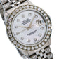 Rolex Datejust 36MM 16234 Mother of Pearl Diamond Dial Diamond Bezel Stainless Steel Semi Diamond Jubilee Bracelet