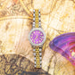 Rolex Datejust 26MM 6917 Purple Diamond Dial Diamond Bezel Two Tone Yellow Gold Full Diamond Jubilee Bracelet