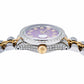 Rolex Datejust 26MM 6917 Purple Diamond Dial Diamond Bezel Two Tone Yellow Gold Full Diamond Jubilee Bracelet