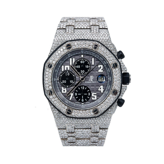 Audemars Piguet Royal Oak Offshore Chronograph 25940SK 42MM Gray Dial With 33.50 CT Diamonds