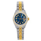 Rolex Datejust 26MM 69173 Blue Diamond Dial Diamond Bezel Two Tone Yellow Gold Full Diamond Jubilee Bracelet