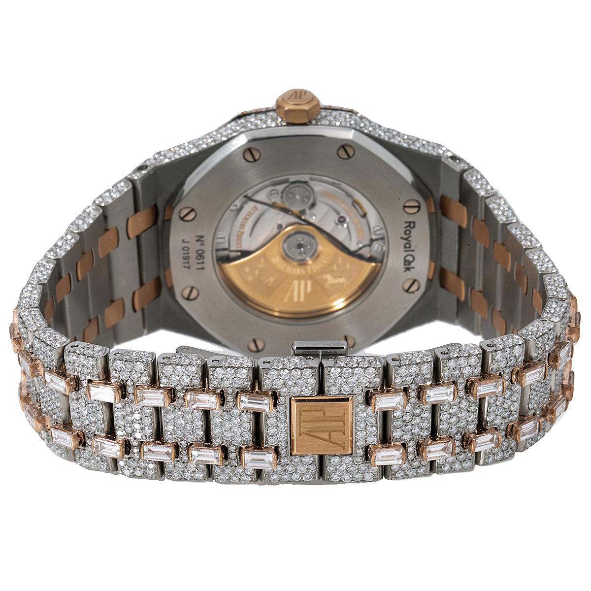 Audemars Piguet Royal Oak Self Winding 15400SR 41MM Rose Gold Diamond Dial With 32.75 CT Diamonds