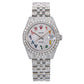 Rolex Datejust 31MM 78274 Diamond Paved Rainbow Eastern Arabic Dial Diamond Bezel Stainless Steel Full Diamond Jubilee Bracelet