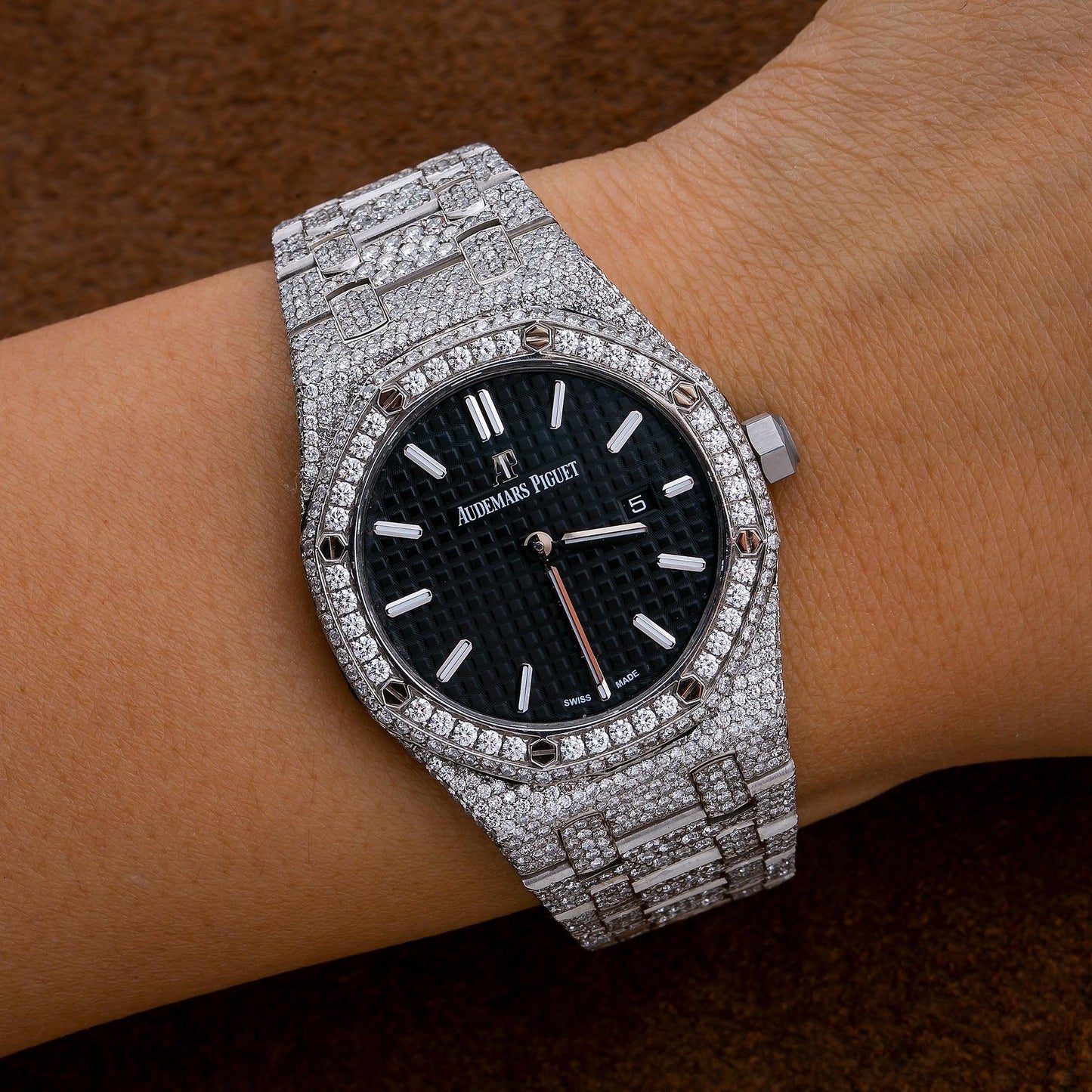 Audemars Piguet Royal Oak 67611ST 33MM Black Dial With Stainless Steel Bracelet