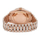 Rolex Day-Date II 41MM 218235 Diamond Paved Roman Dial Diamond Bezel 18K Rose Gold Full Diamond President Bracelet 21.75ct