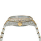 Rolex Datejust 36MM 116233 Diamond Paved Red Eastern Arabic Dial Diamond Bezel Two Tone Yellow Gold Full Diamond Jubilee Bracelet 13.25ct