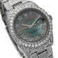 Rolex Datejust 36MM 116234 Black Mother of Pearl Roman Diamond Dial Diamond Bezel Stainless Steel Full Diamond Oyster Bracelet 12.05ct