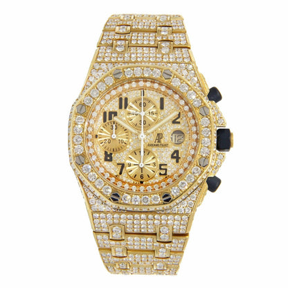 Audemars Piguet Royal Oak Offshore Yellow Gold Covered in Diamonds 42mm