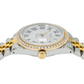 Rolex Datejust 36MM 16013 Diamond Paved Roman Dial Diamond Bezel Two Tone Yellow Gold Full Diamond Jubilee Bracelet