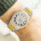 Rolex Datejust 36MM 16013 Diamond Paved Roman Dial Diamond Bezel Two Tone Yellow Gold Full Diamond Jubilee Bracelet