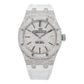 Audemars Piguet Royal Oak Selfwinding 15450ST 37MM Diamond Dial And Bezel With White Rubber Bracelet